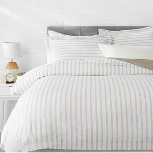 Queen Striped Duvet + 2 pillow shams